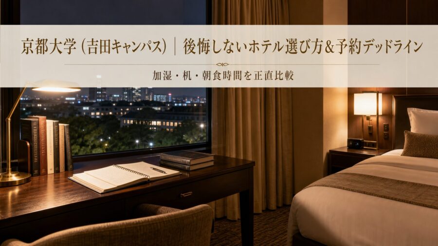 京都大学（吉田キャンパス）｜後悔しないホテル選び方＆予約デッドラインのアイキャッチ