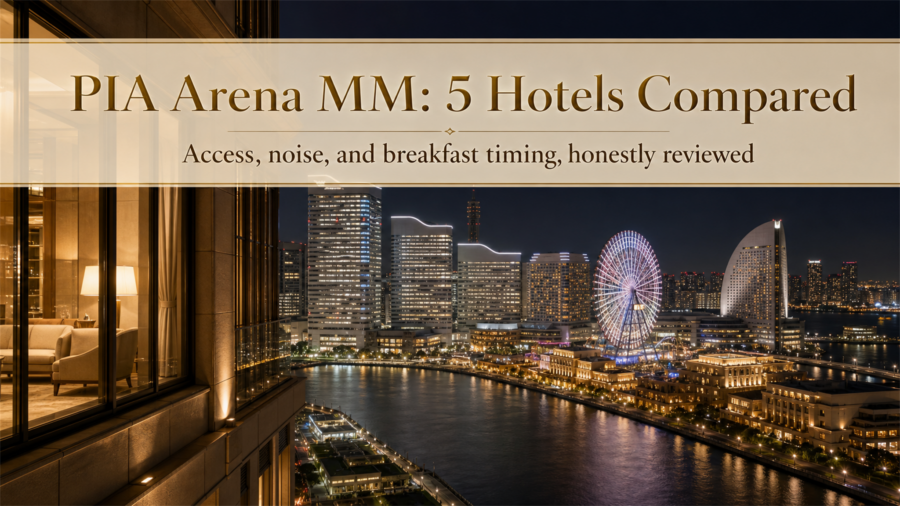 Eyecatch image for 5 hotels near PIA Arena MM, honestly compared for concertgoers