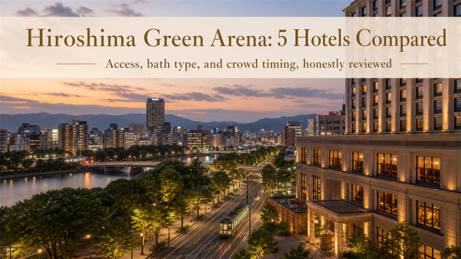Eyecatch image for 5 hotels near Hiroshima Green Arena, honestly compared for concertgoers