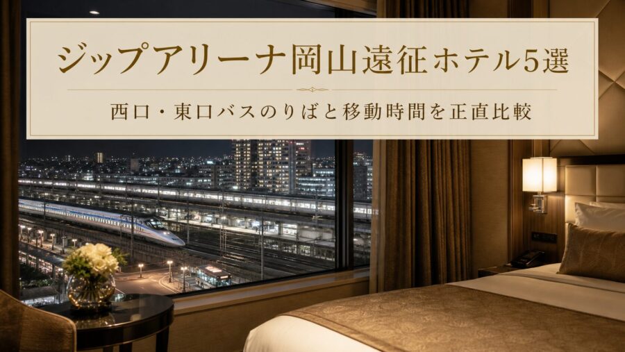 【ジップアリーナ岡山】ライブ遠征で後悔しないホテル5選