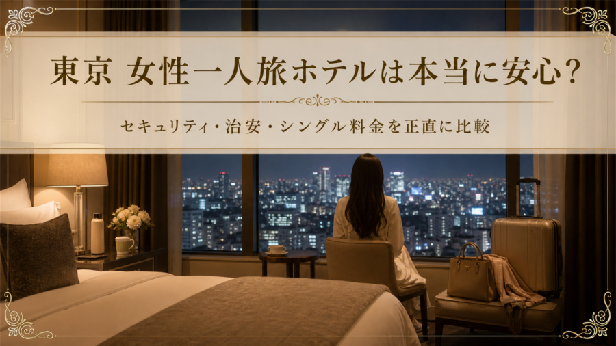 東京 女性一人旅でも安心して泊まれるホテルを正直に比較のアイキャッチ