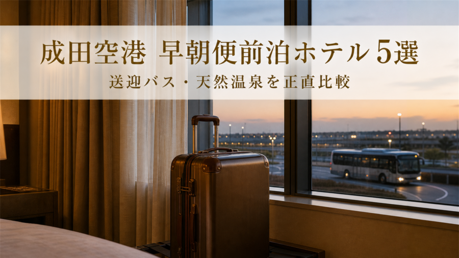 成田空港 早朝便・深夜便の前泊に後悔しないホテル5選のアイキャッチ