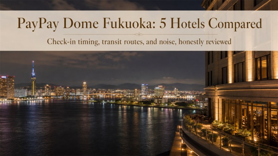 Eyecatch image for 5 hotels near Mizuho PayPay Dome Fukuoka, honestly compared for concertgoers