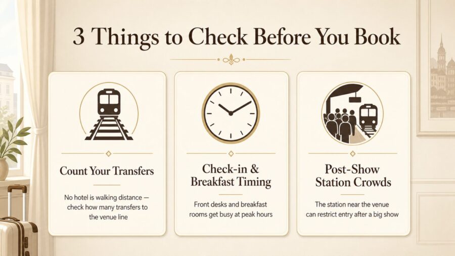 Infographic: 3 things to check before booking a hotel for Port Messe Nagoya