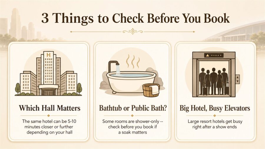 Infographic: 3 things to check before booking a hotel for Makuhari Messe