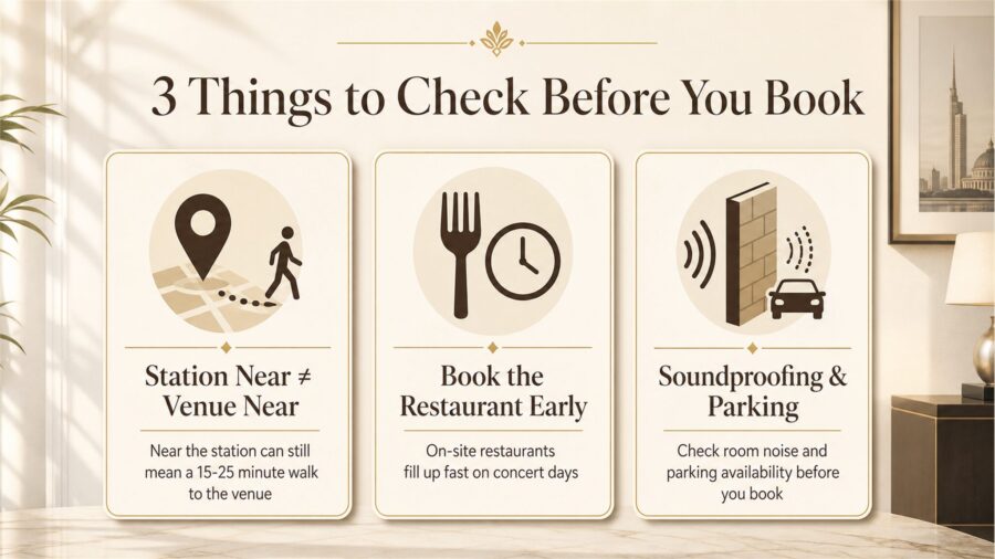 Infographic: 3 things to check before booking a hotel for Marinmesse Fukuoka