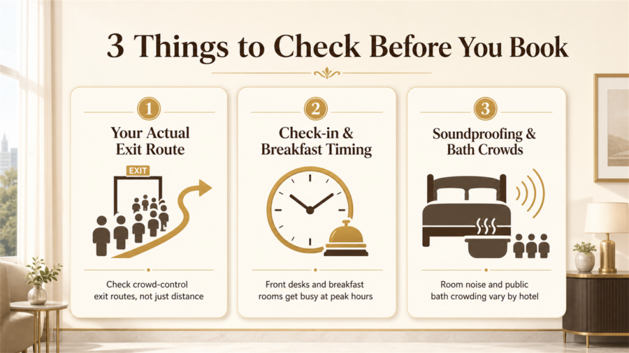 Infographic: 3 things to check before booking a hotel for K-Arena Yokohama