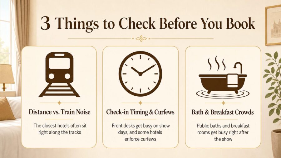 Infographic: 3 things to check before booking a hotel for Kyocera Dome Osaka