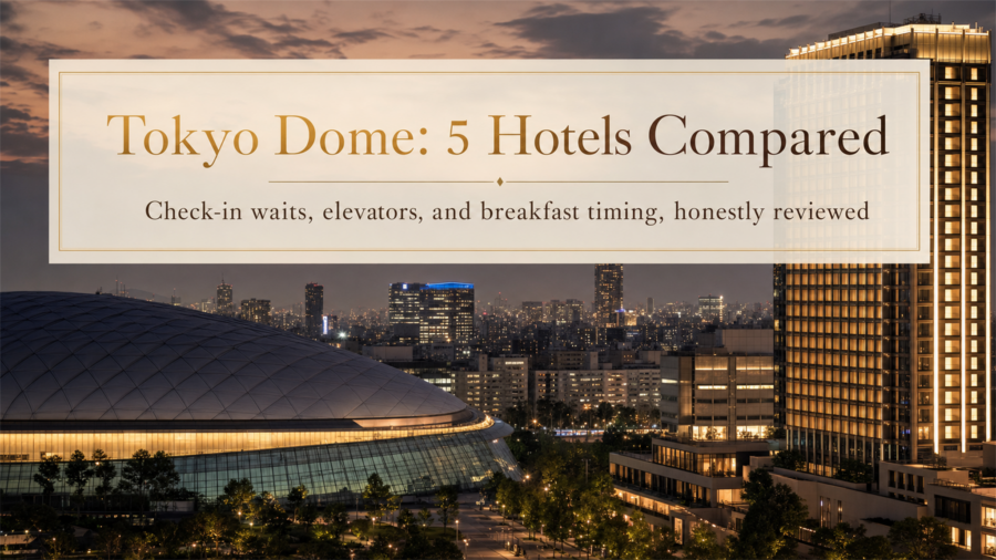 Infographic: 3 things to check before booking a hotel for Osaka-jo Hall