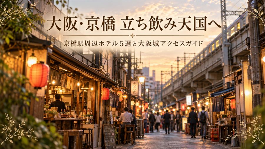 【大阪・京橋】高架下の立ち飲み天国へ　京橋駅周辺ホテル5選と大阪城アクセスガイド