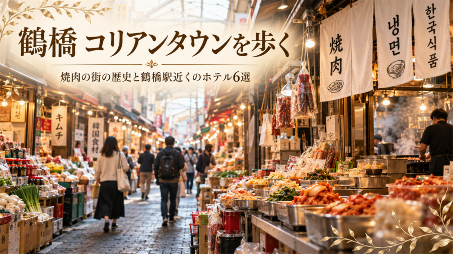 【鶴橋】コリアンタウンと焼肉の街の歴史を歩く——鶴橋駅近くのホテル6選で後悔しない泊まり方
